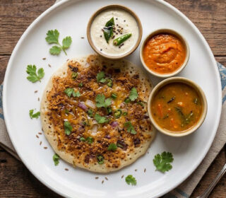 Ghee Podi Uttapam