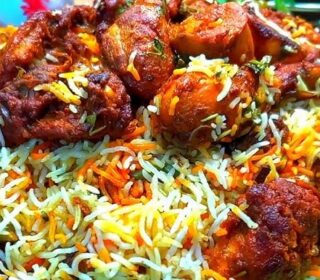 Chicken 65 biryani